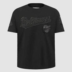 Pro Standard BALTIMORE ORIOLES TRIPLE BLACK SHORT SLEEVE TEE S